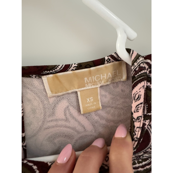 MICHAEL KORS Women's Duffle Dress Paisley Crepe Print - Picture 4 of 4